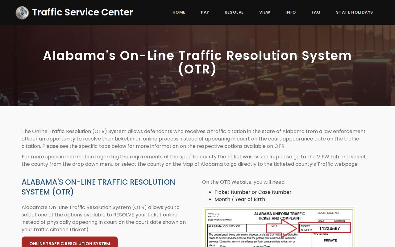 Lauderdale County traffic warrant Resolve court form