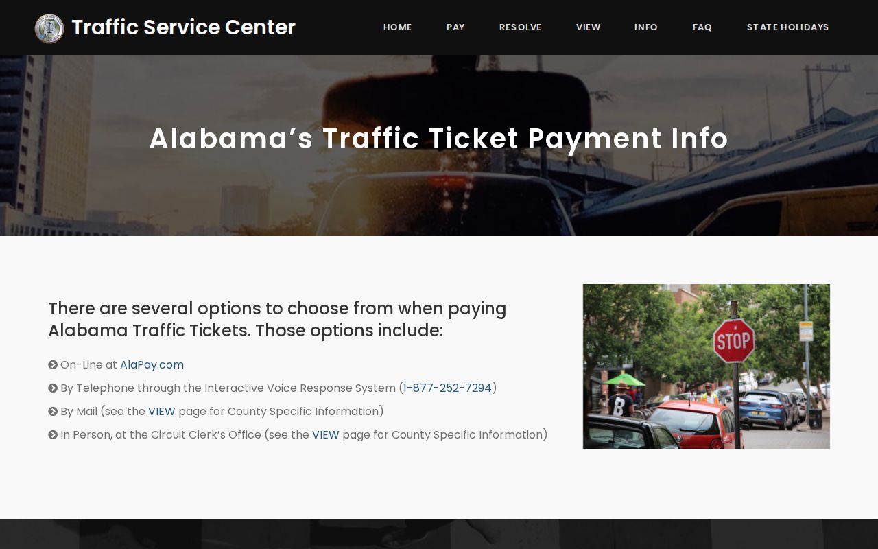 Lauderdale County traffic warrant ticket payment interface